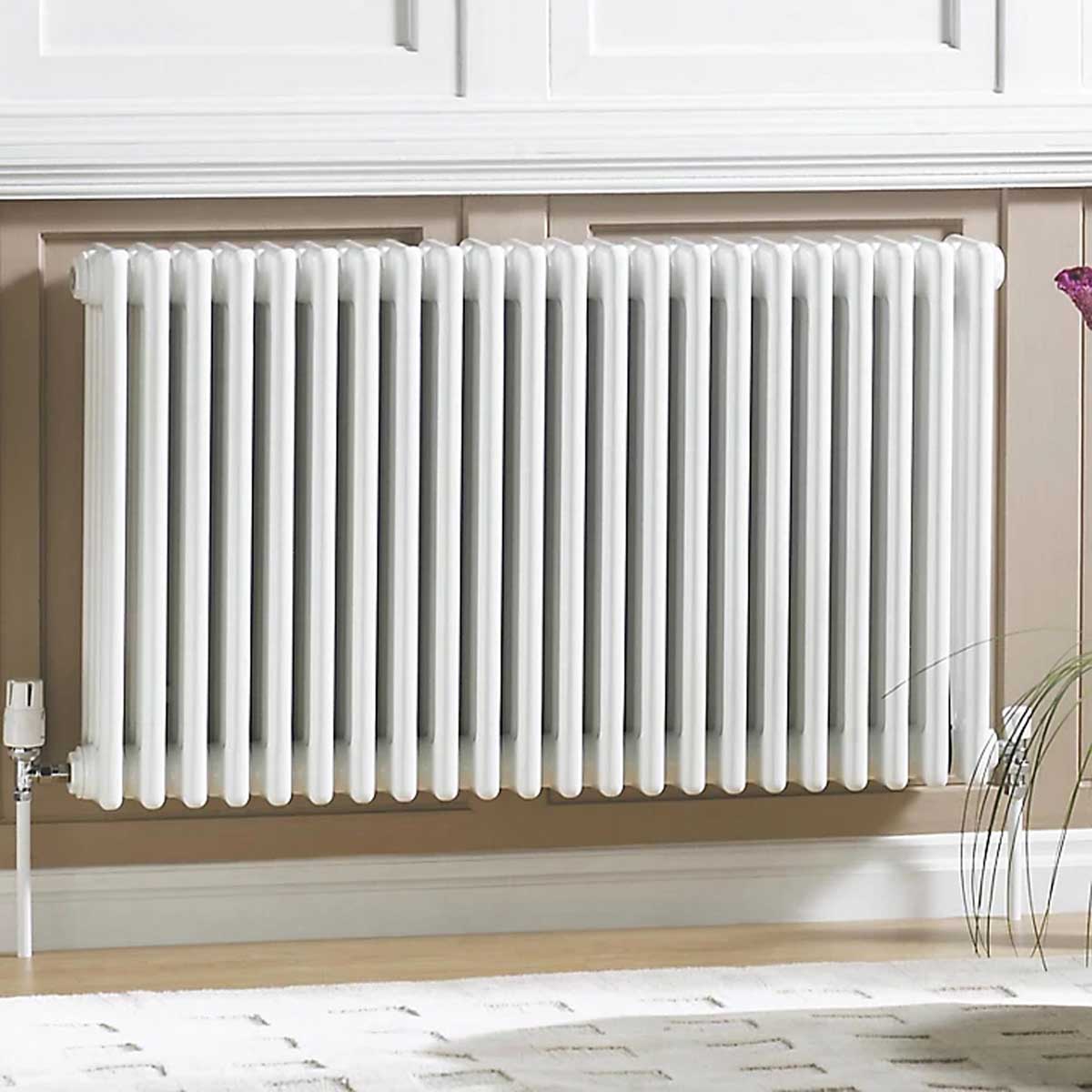 Acova 3 Column Radiator White Steel Horizontal Traditional 1035W (H)60x(W)81.2cm - Image 1