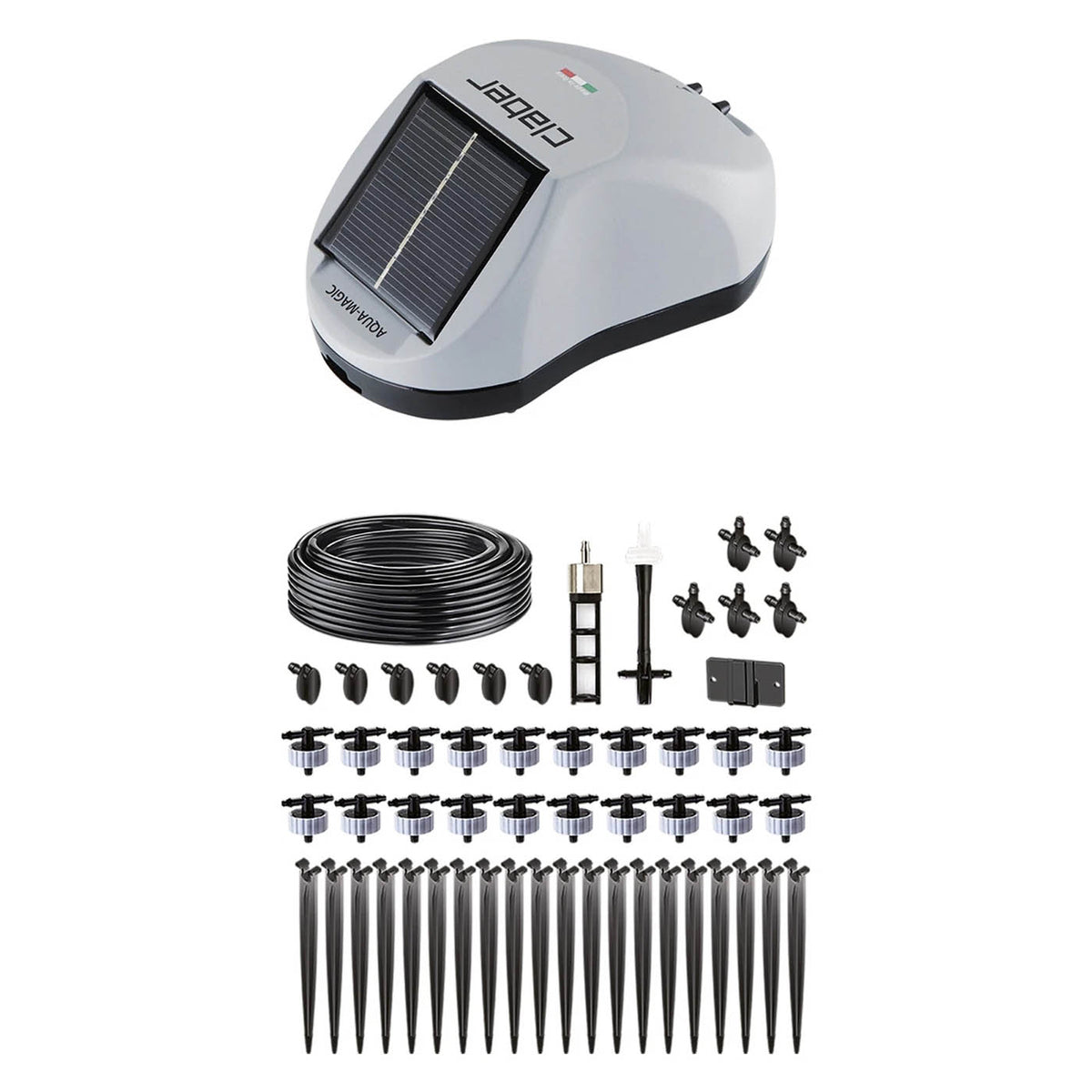 Solar Irrigation Kit Plant Water Drip Garden Watering System 20 drippers - Image 1