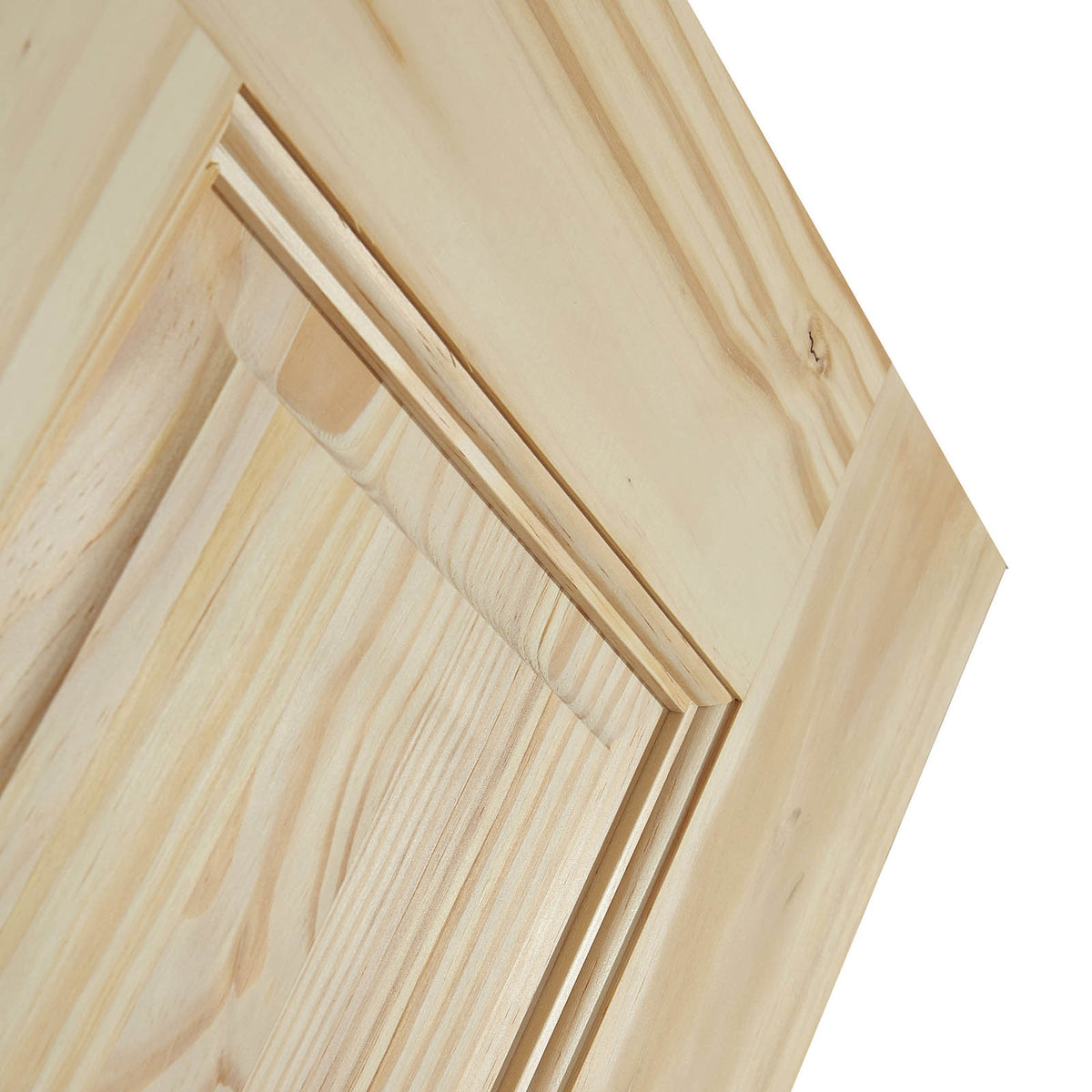 Internal Timber Fire Door 4 Panel Unglazed Natural Pine (H)1981mm (W)762mm - Image 2