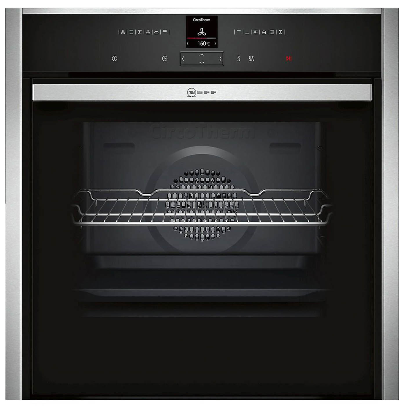 Neff Single Oven 71L Electric Built-in B57CR22N0B Pyrolytic Slide And Hide - Image 1