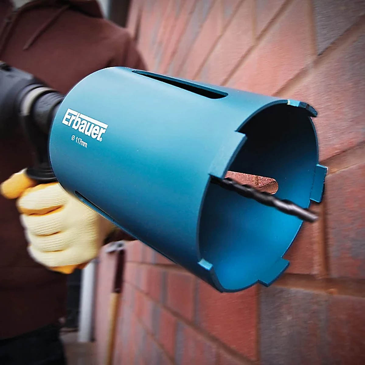 Erbauer Diamond Core Drill Set Holesaw Steel Wet And Dry Masonry 8 Pack - Image 2