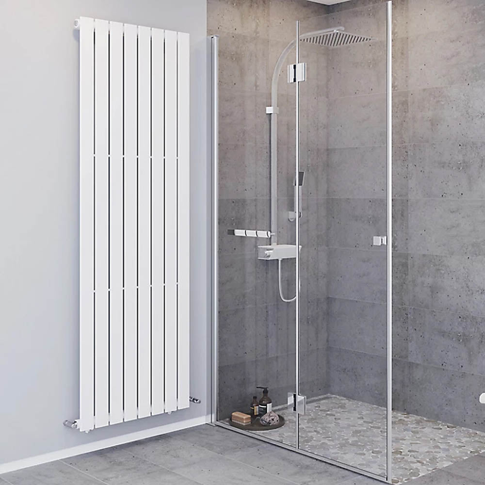 Radiator Vertical Designer White Flat Panel Central Heating (W)60.4cm (H)180cm - Image 2