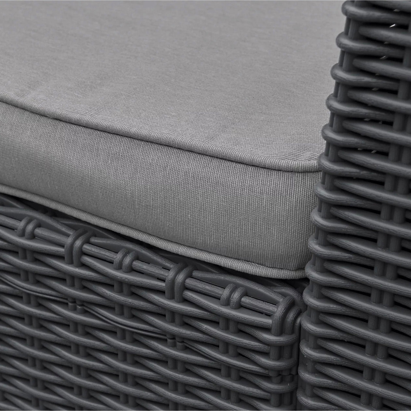 Rattan Garden Set 4 Seater Coffee Outdoor Furniture Sofa Storage 2 x Armchair - Image 10