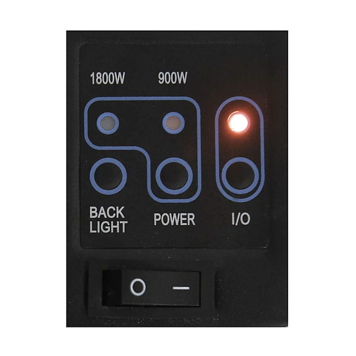 Electric Fireplace LED Flame Effect Wall Mounted Black Glass Heater Modern 1.8kW - Image 5