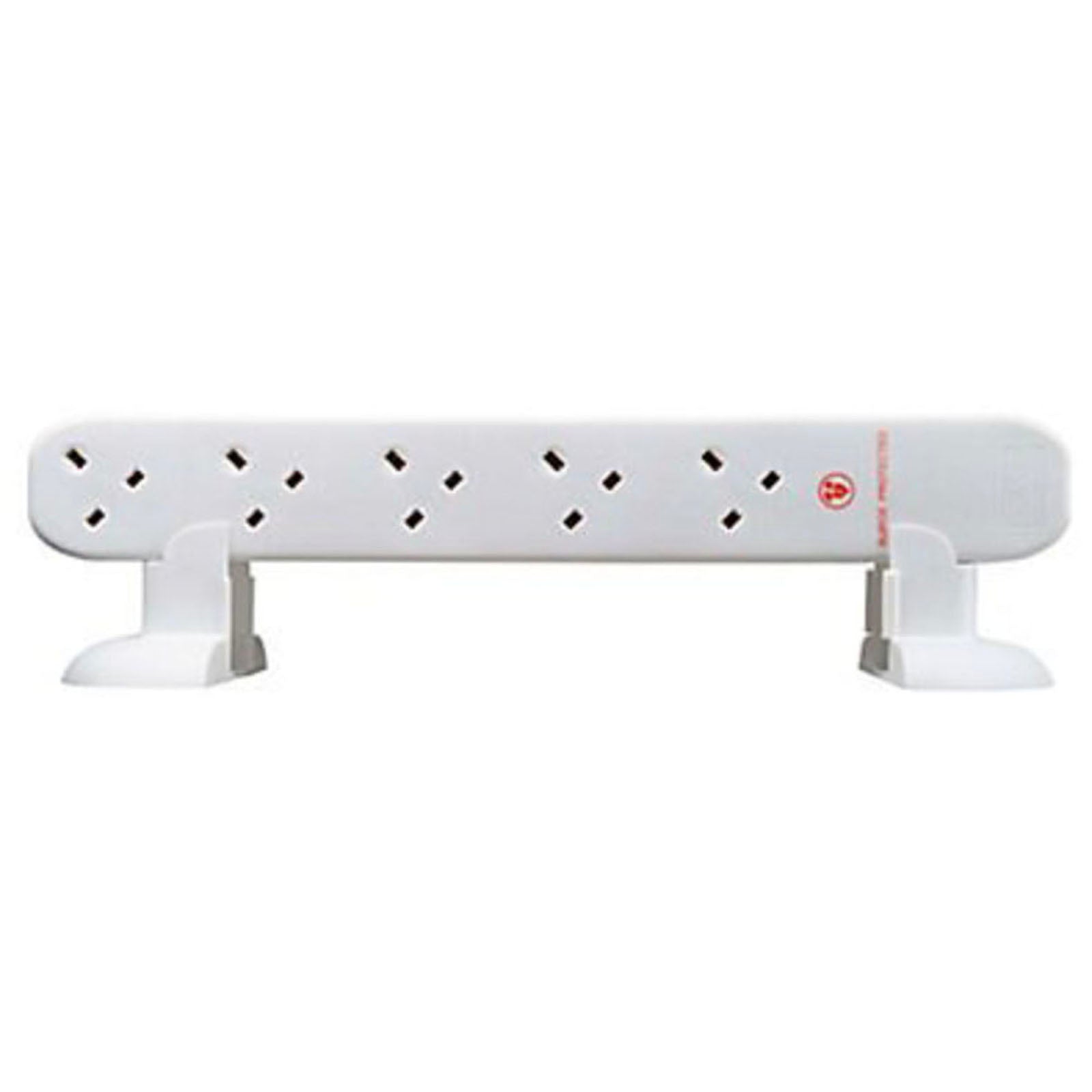 Masterplug Extension Lead 10 Socket Unswitched White 13A 2 USB Outlets Type A 1m - Image 4