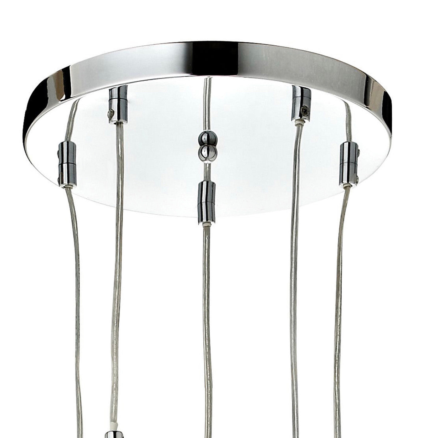 Roccheta Ceiling Light Chrome effect 5 Lamp Pendant Living Room Modern Light - Image 3