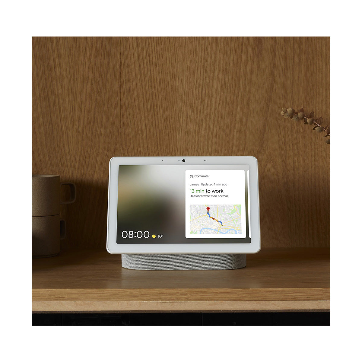 Google Nest Hub Max Chalk 10" Touchscreen Smart Home Voice Assistant - Image 2