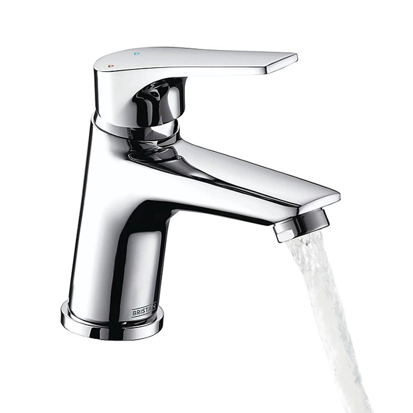 Bristan Basin Tap Mixer Chrome Single Lever Clicker Waste Ceramic Cartridge - Image 4