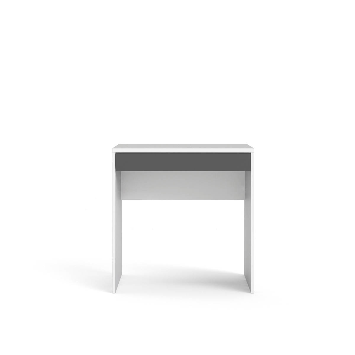 Tvilum Desk Home Office Grey 1 Drawer Compact Workstation (H)765 (W)747 (D)482mm - Image 4