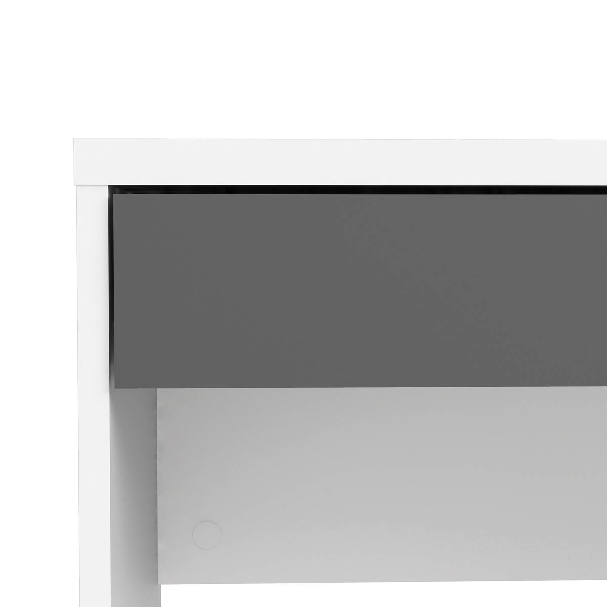Tvilum Desk Home Office Grey 1 Drawer Compact Workstation (H)765 (W)747 (D)482mm - Image 9