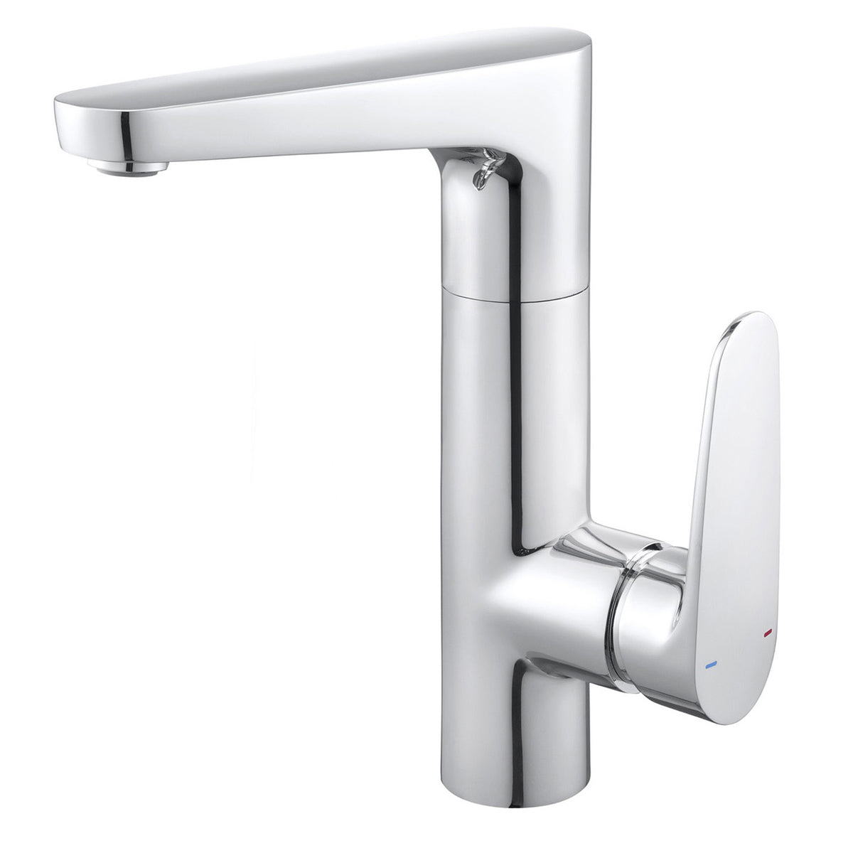 Bathroom Basin Tap Mono Mixer Chrome Tall Single Lever Ceramic Cartridge Modern - Image 1