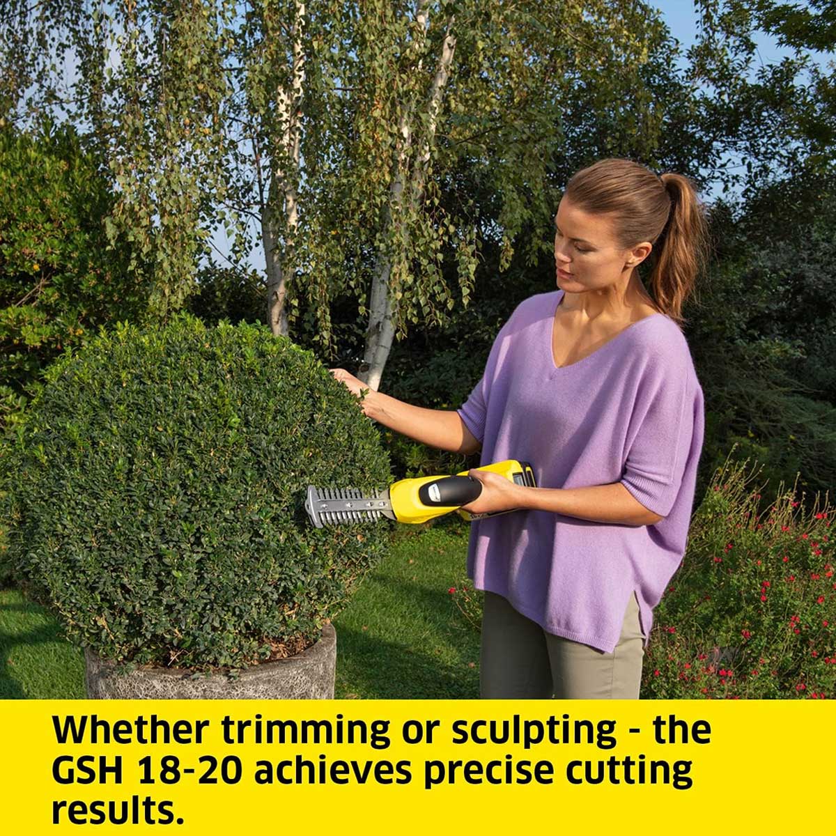 Karcher Hedge Trimmer GSH 18-20 Grass Shear Cordless Compact 18V 200mm Body Only - Image 9