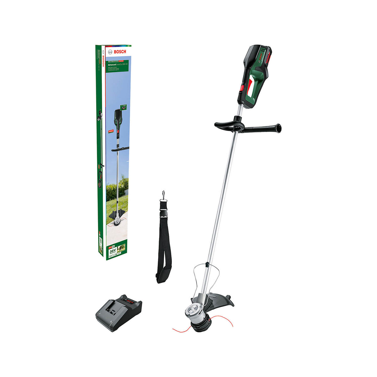 Bosch Grass Trimmer Cordless 36V 2Ah Li-Ion AdvancedGrassCut36V-33 Garden - Image 1