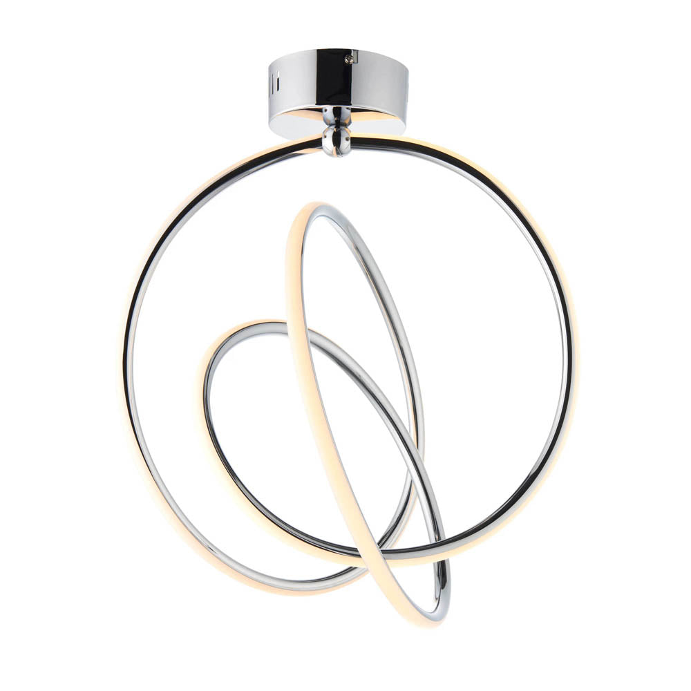 LED Ceiling Light Chrome Warm White 1685lm Living Room Bedroom Chandelier Modern - Image 1