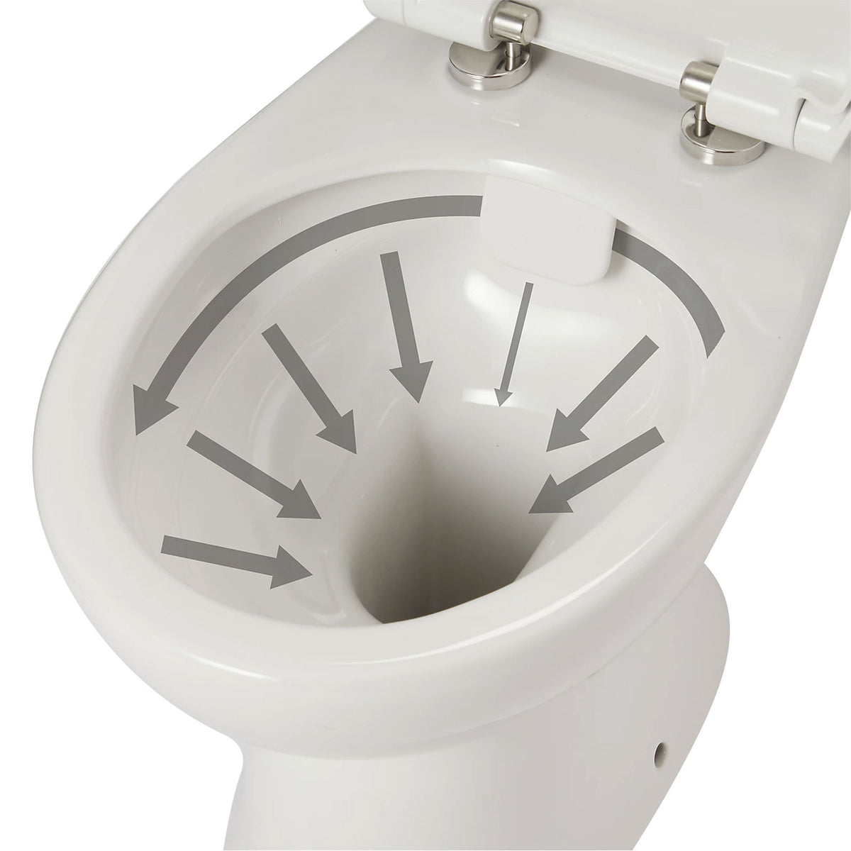 GoodHome Winam Rimless Close Coupled Toilet Dual Flush Soft Close Seat White - Image 5