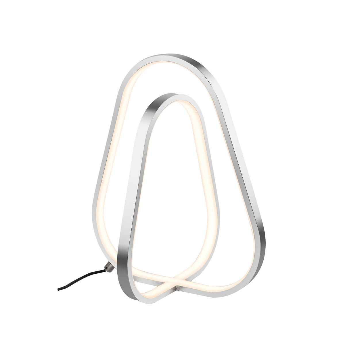 LED Table Lamp Warm White Twisted Pendant Polished Chrome Effect Dimmable Modern - Image 2