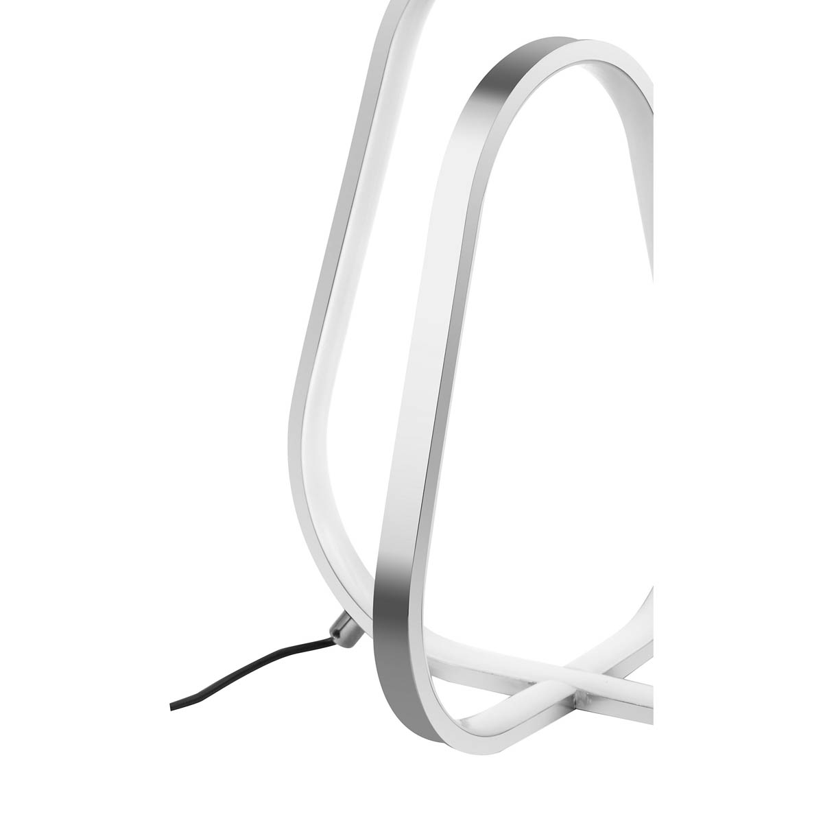 LED Table Lamp Warm White Twisted Pendant Polished Chrome Effect Dimmable Modern - Image 6