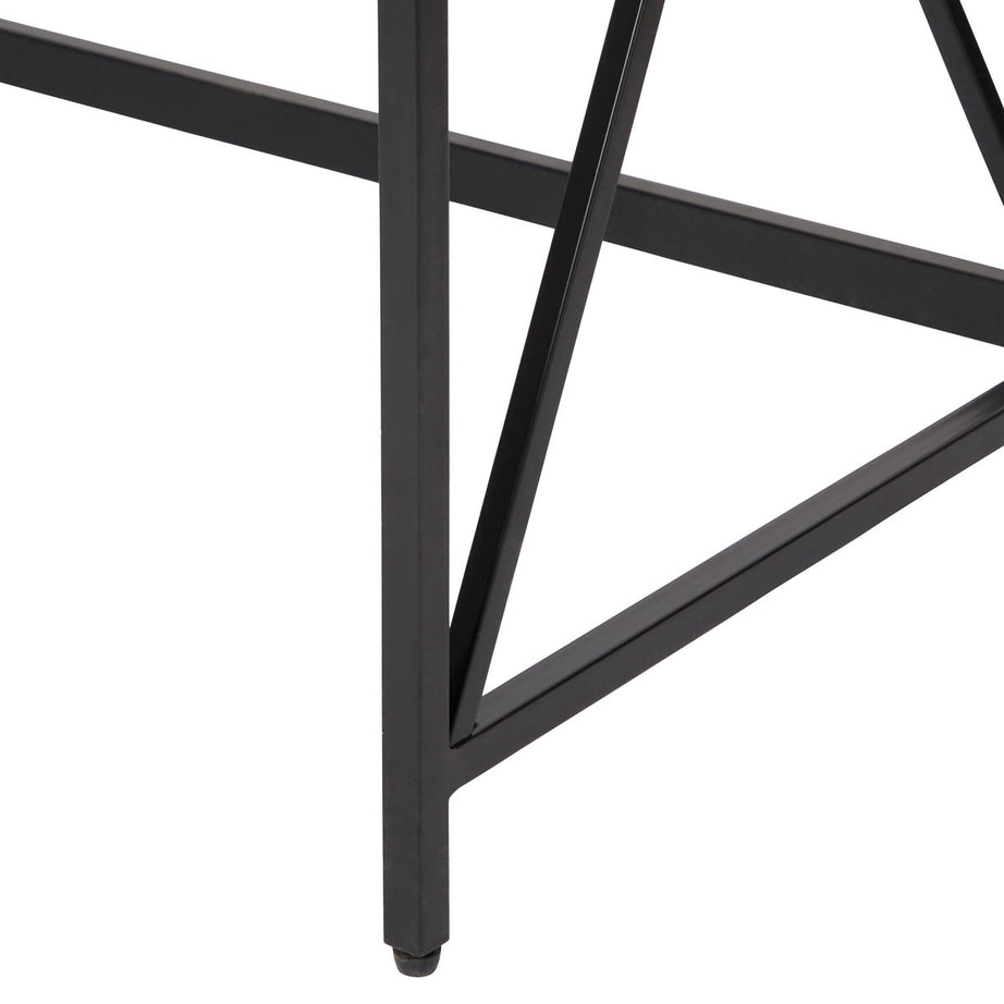 Folding Table Desk Office Computer Matt Walnut Effect Assembled 80cm - Image 8