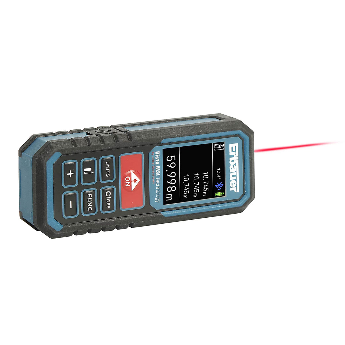 Erbauer Laser Distance Measurer 60m Bluetooth USB-C Rechargeable IP54 - Image 3