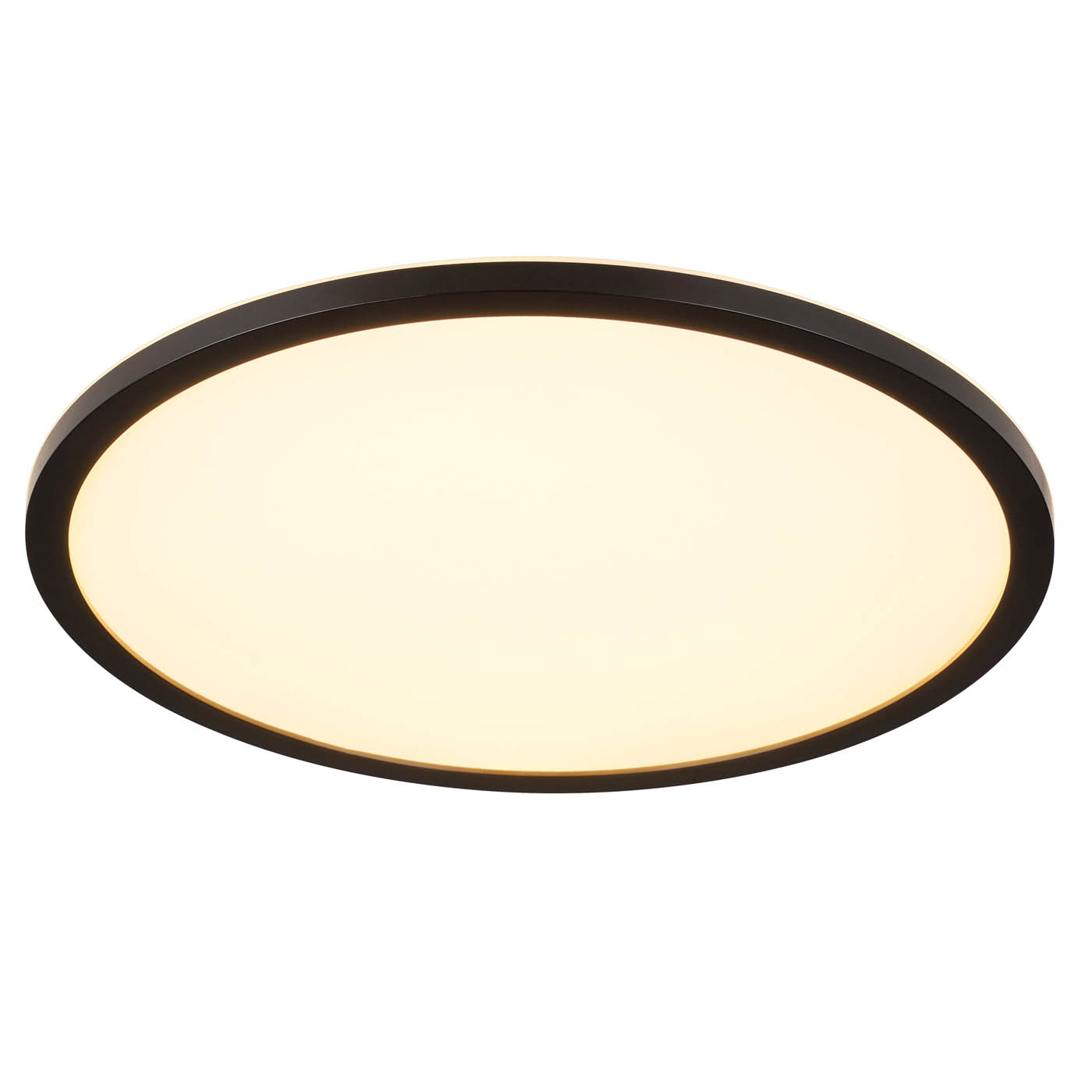 LED Ceiling Light Round Dimmable Matt Plastic Black Modern Hallway Bathroom - Image 3