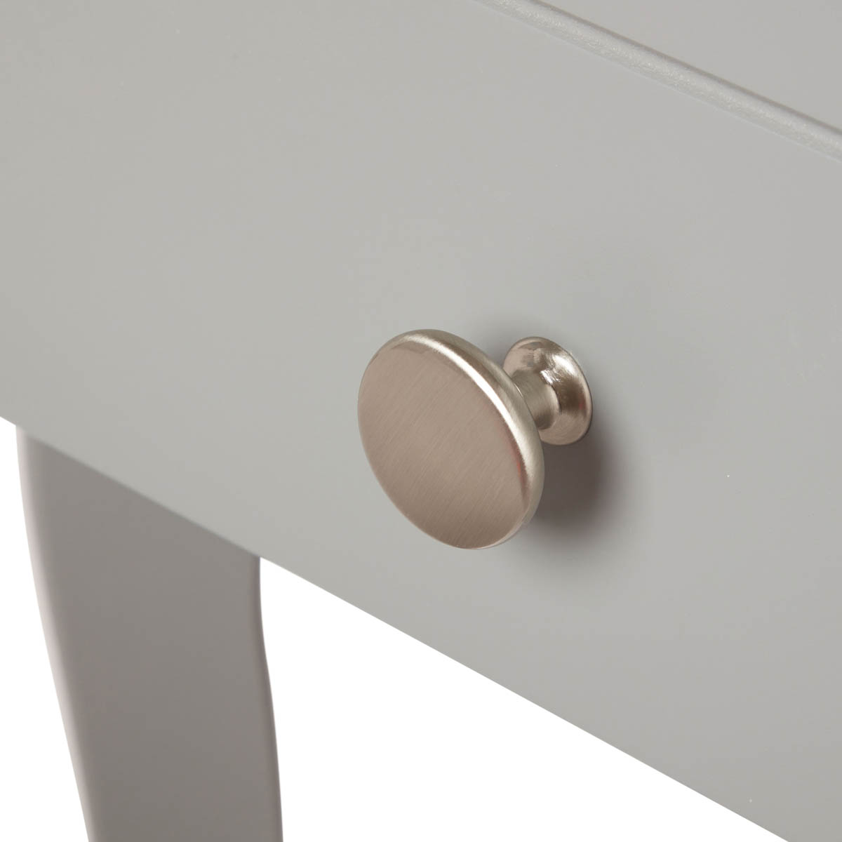 Lautner Bedside table 1 Drawer Satin grey MDF (H)550mm (W)450mm (D)353mm - Image 7