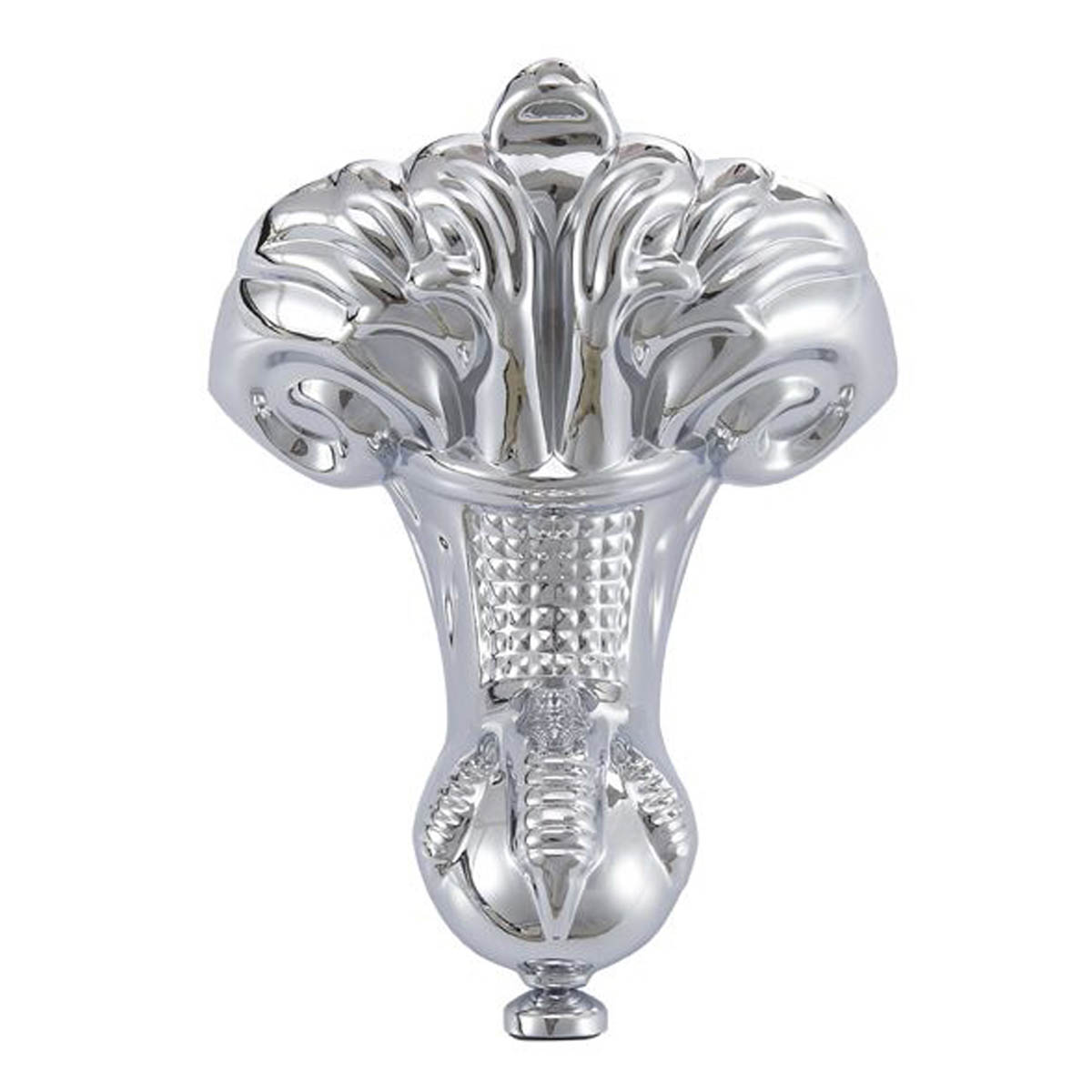 Bath Feet Aluminium Duchess DE Traditional Silver Effect Bathroom Pack Of 4 - Image 1