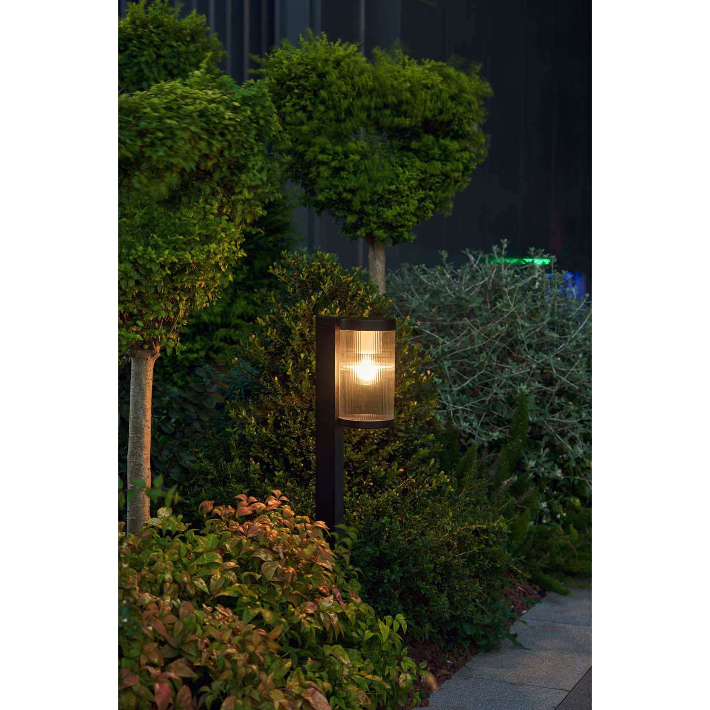 GoodHome Outdoor Post light 1 lamp Phuket Black Mains-powered (H)800mm - Image 6