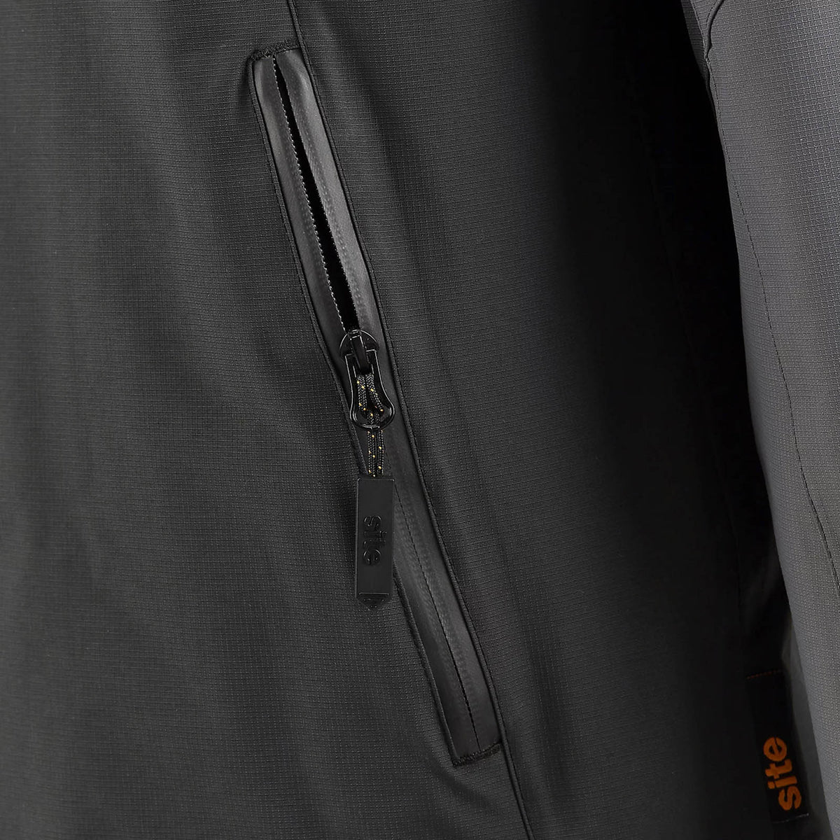 Site Messner Work Jacket Black Grey Medium Heavy Duty Workwear - Image 10