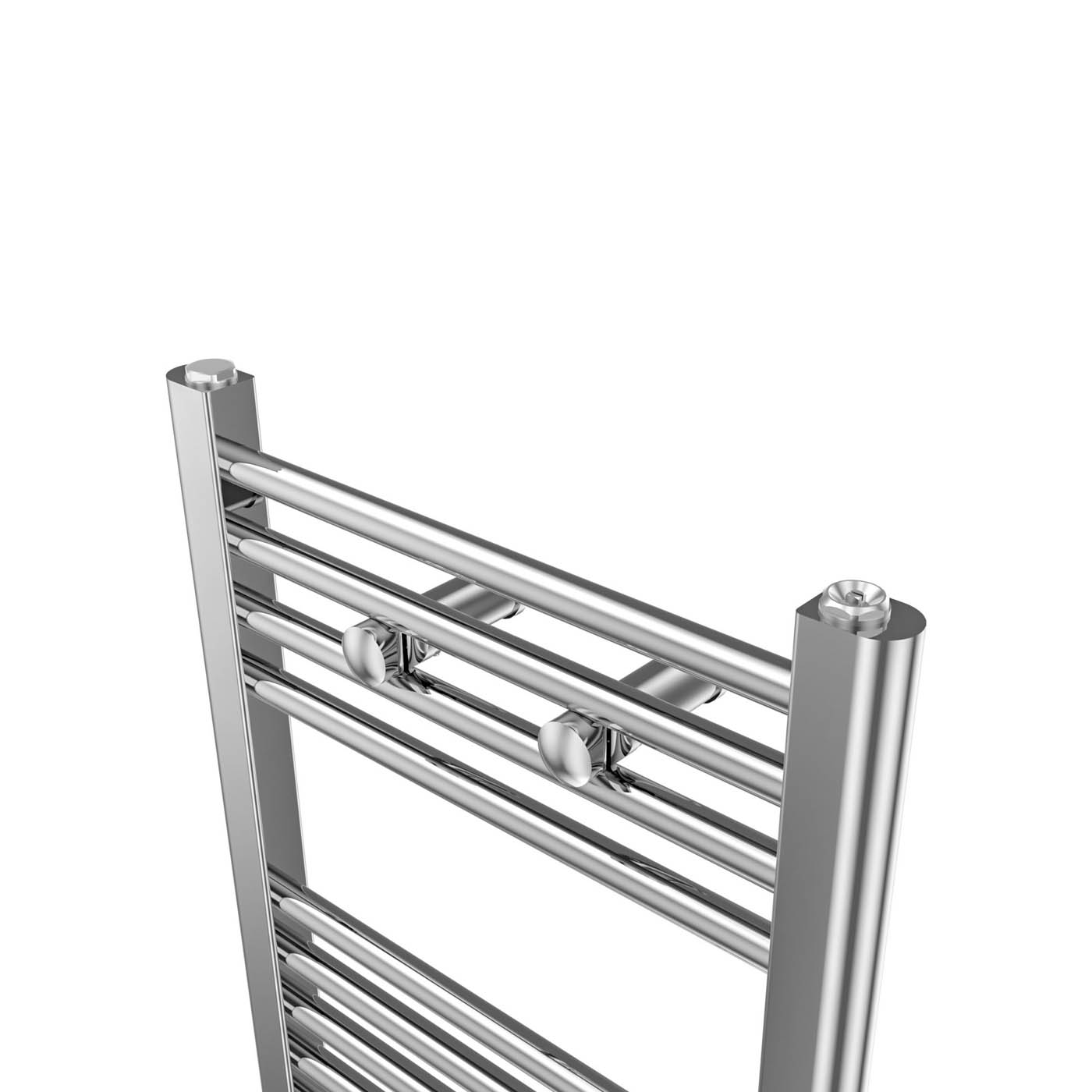 Flomasta Towel Rail Radiator Flat Chrome Effect Vertical 563BTU (W)400x(H)700mm - Image 5