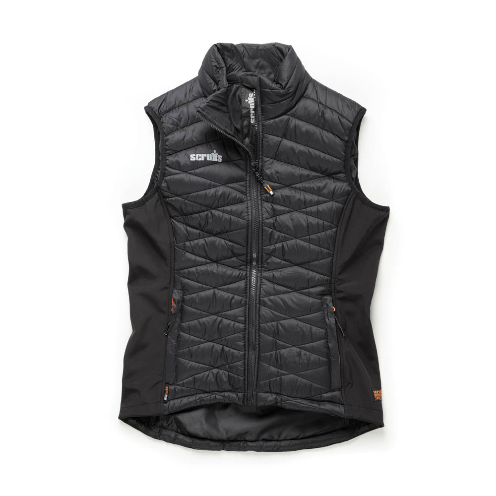 Bodywarmer Womens Gilet Black Lightweight Slim Fit Zipped Pockets Comfort Size 6 - Image 1