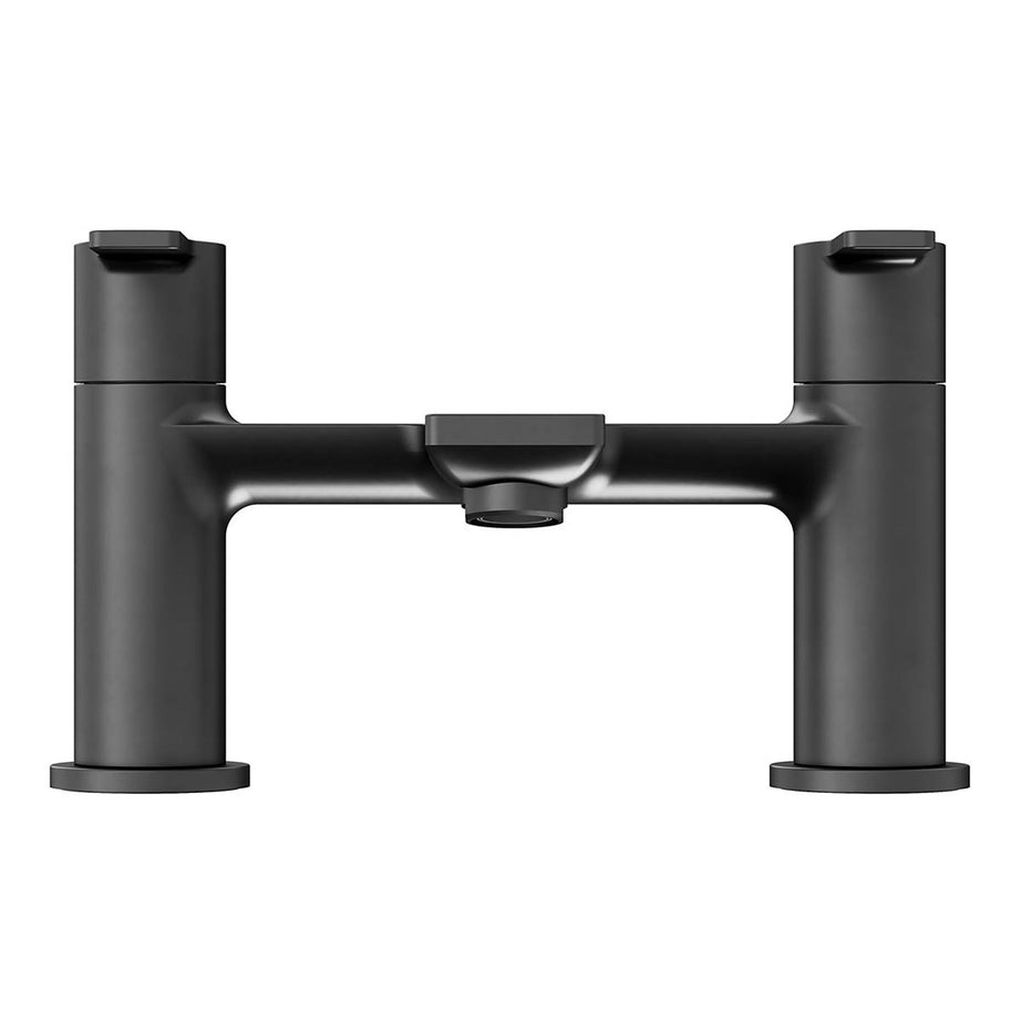 Bath Filler Tap Mixer Matt Black Brass Deck Mounted Bathroom Contemporary - Image 4