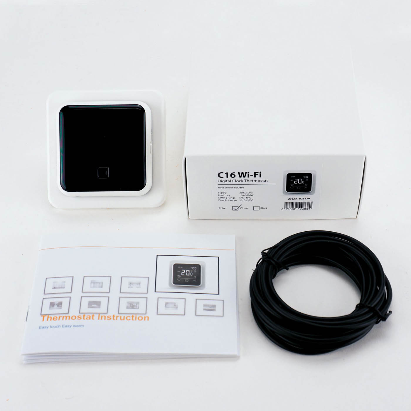 Klima Smart Thermostat 825850 White Digital Touch Control Programmable - Image 2