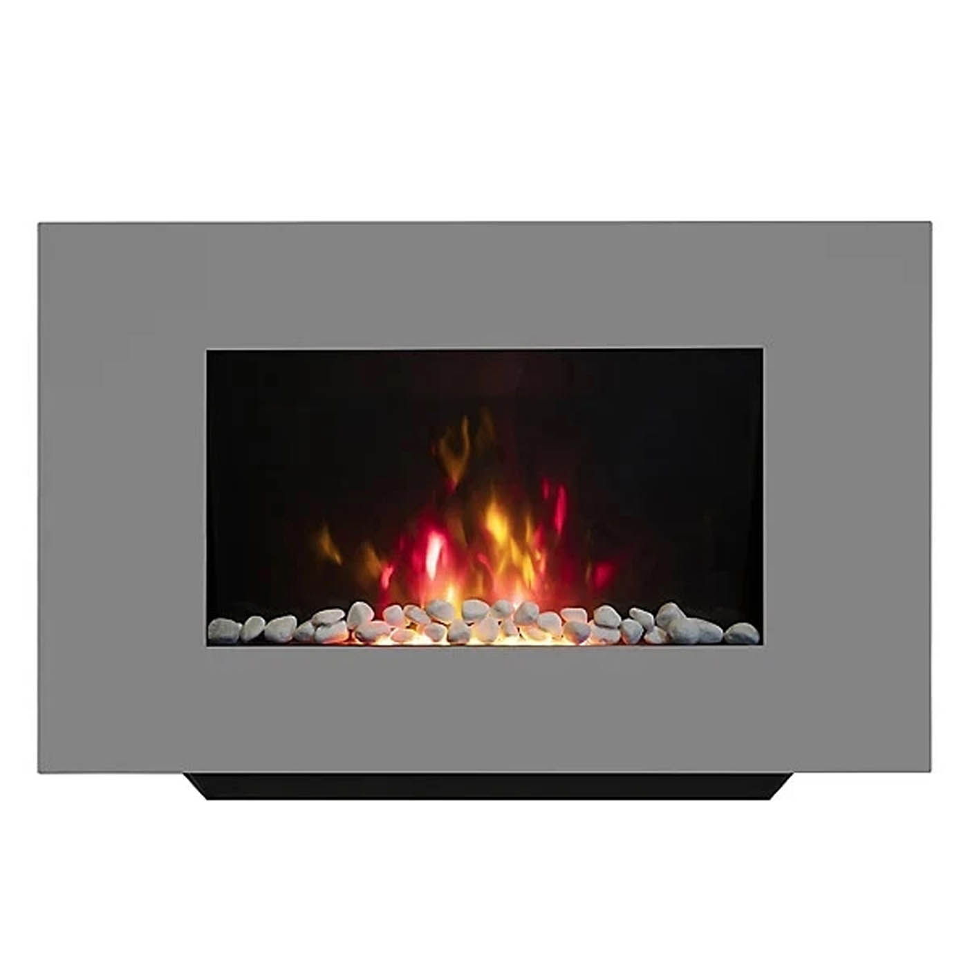 Be Modern Fireplace Electric Wall Mounted Glass Log Effect Remote Control 2kW - Image 1