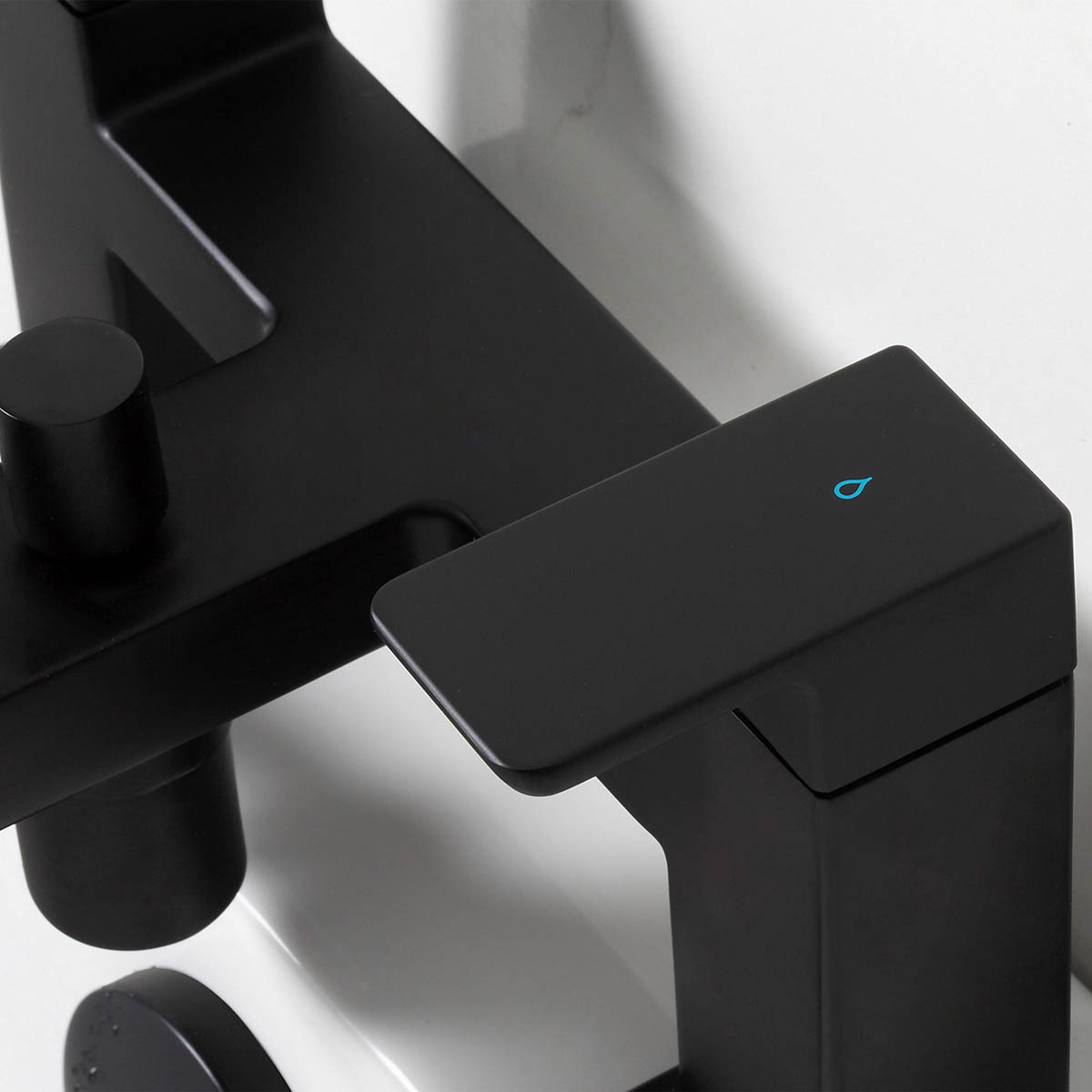 Bristan Bath Filler Tap Mixer With Hand Held Set Black Brass Contemporary - Image 6