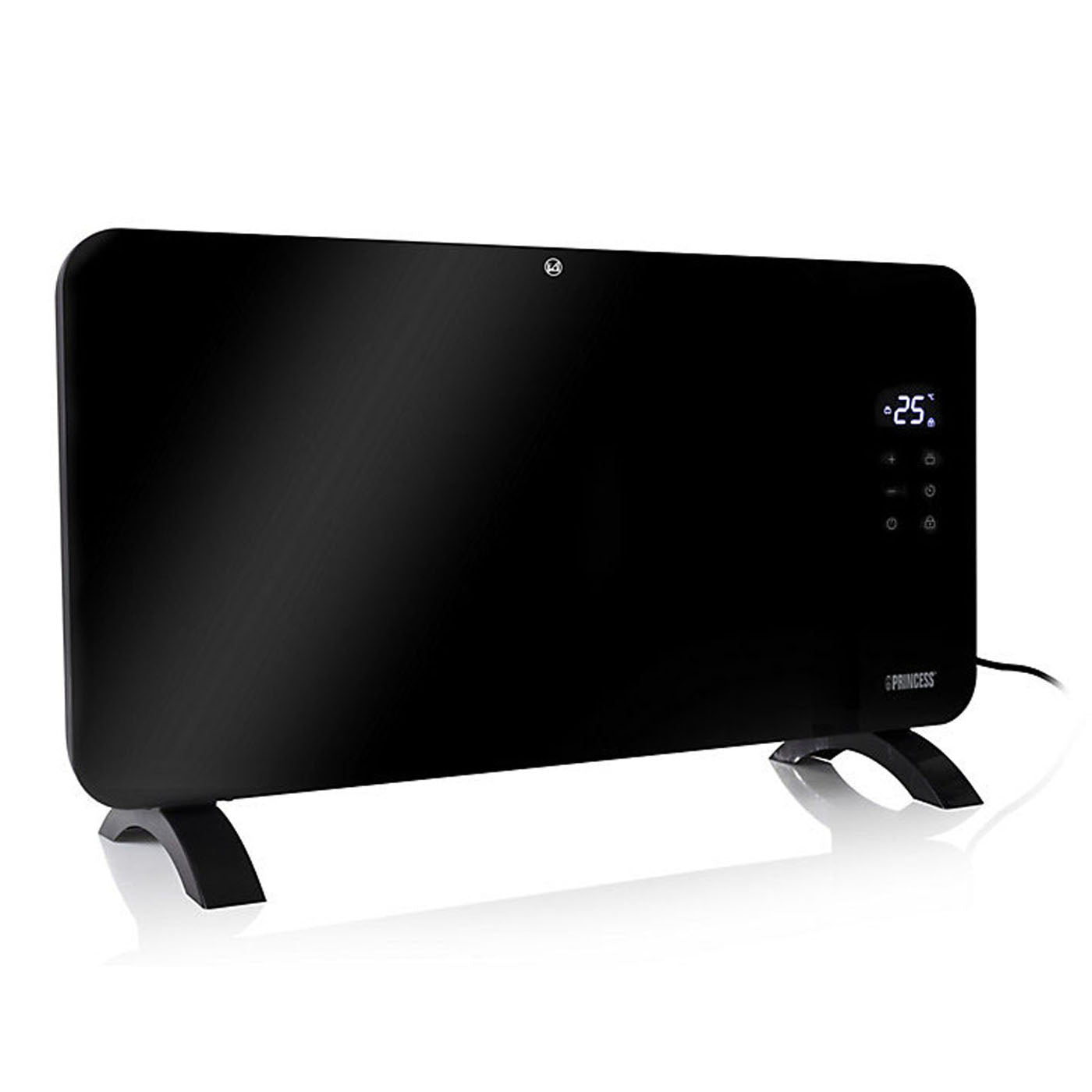 Princess Smart Panel Space Heater Electric Black Glass Wi-Fi Portable 1500W - Image 3
