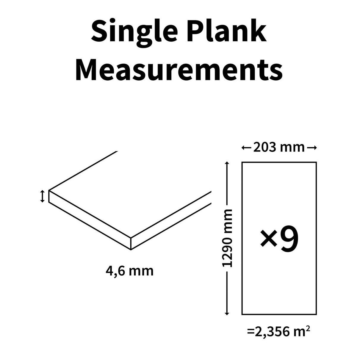 Click Vinyl Planks Walnut Oak Effect Textured Water Resistant T4.5mm 2.36m² - Image 4