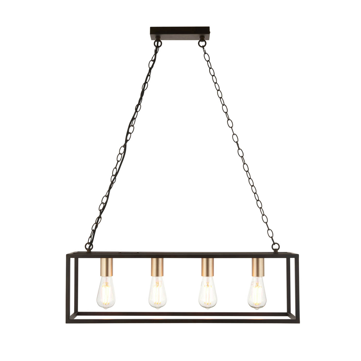 GoodHome Ceiling Light Harbour Studio York 4 Lamp Pendant - Image 4