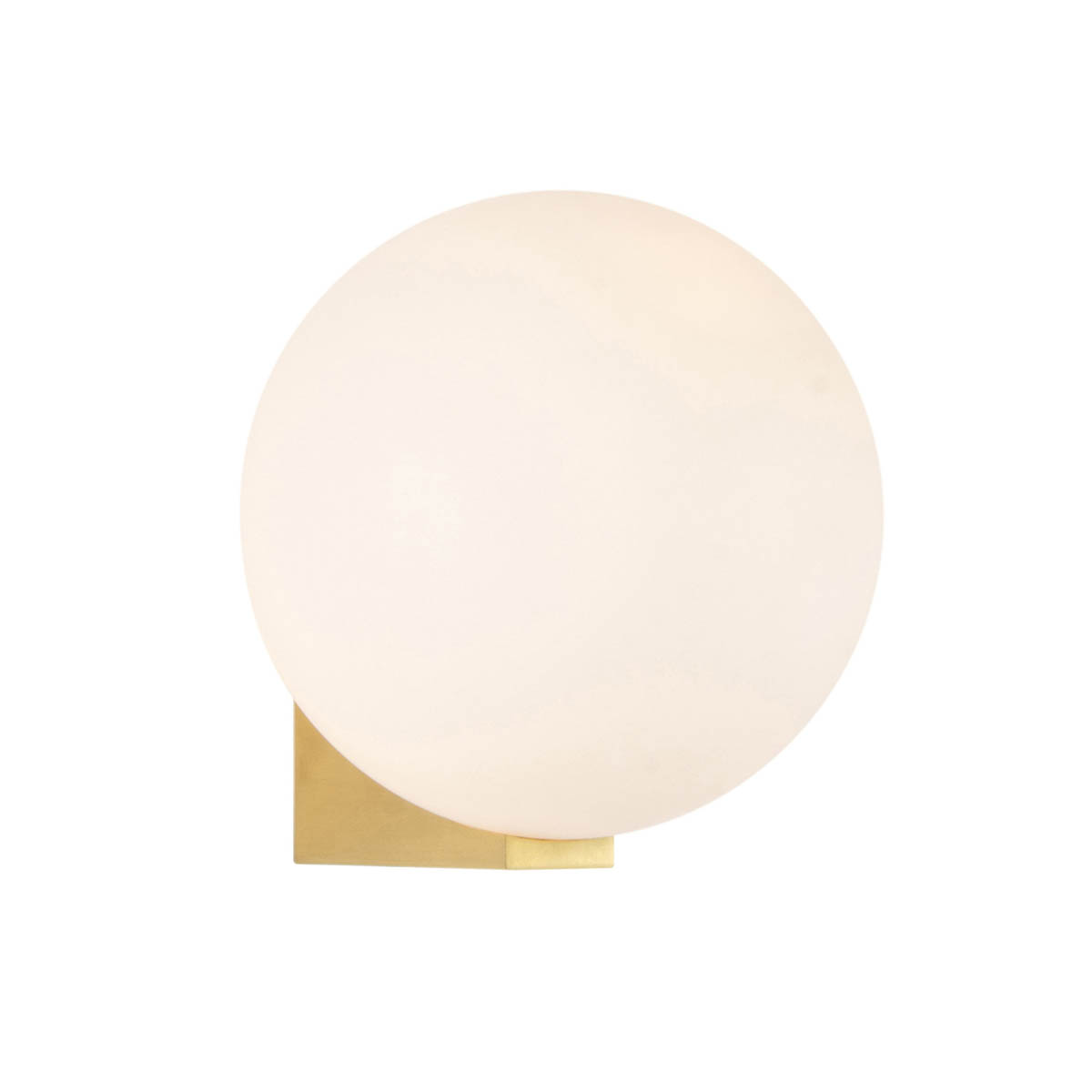 Spa Wall Light LED Frosted Glass Metal Globe Bathroom Satin Brass G9 28W - Image 2
