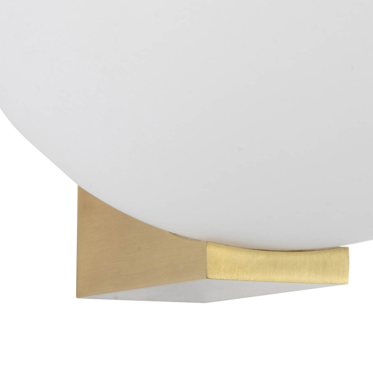 Bathroom Wall Light LED Frosted Glass Metal Globe Satin Brass Contemporary - Image 5