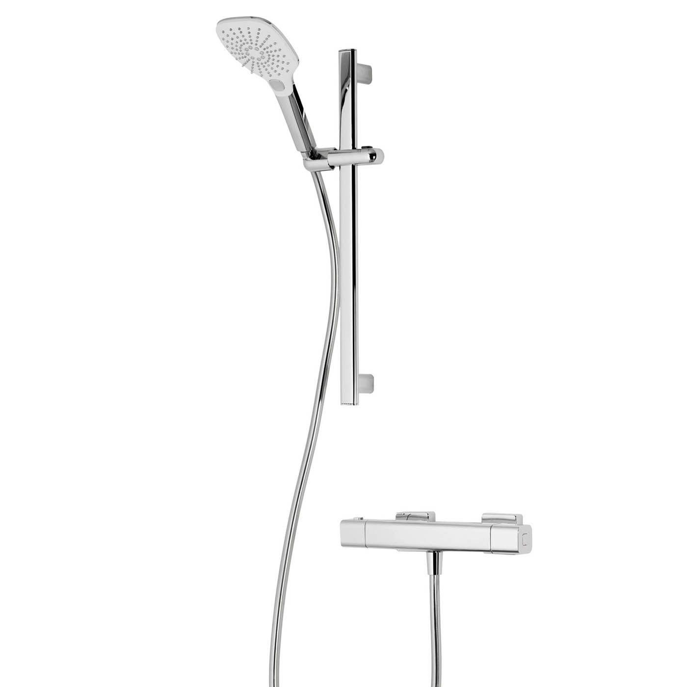 Triton Thermostatic Mixer Shower Velino Chrome Wall-mounted & 1.5m hose length - Image 1