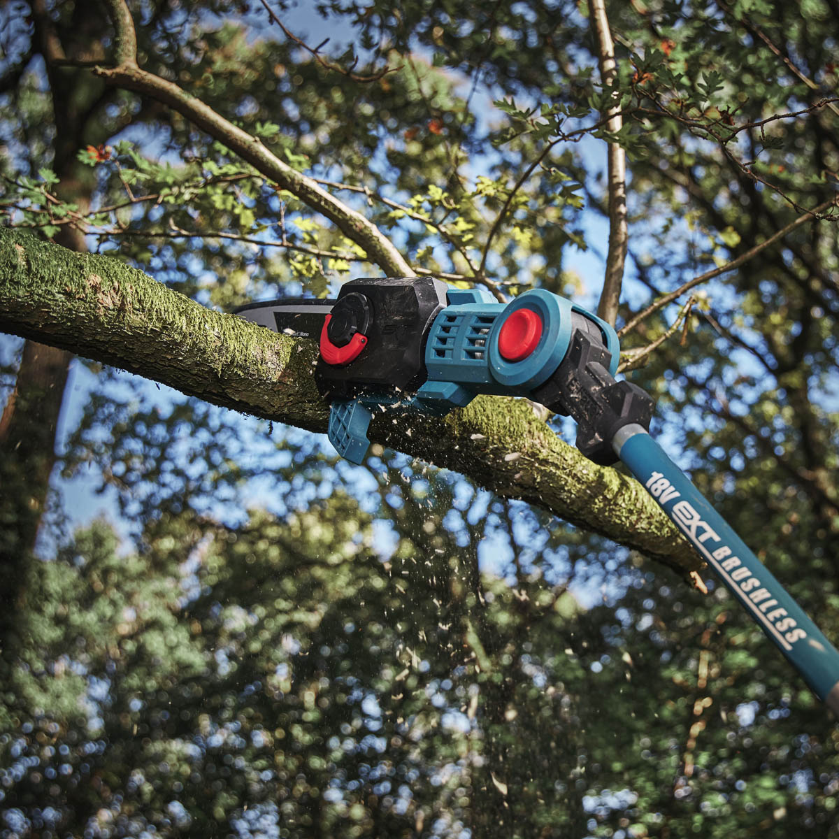 Erbauer Pole Saw Cordless 18V 6.0/3.0Ah Li-Ion ERI1020PLS Garden Chainsaw - Image 5