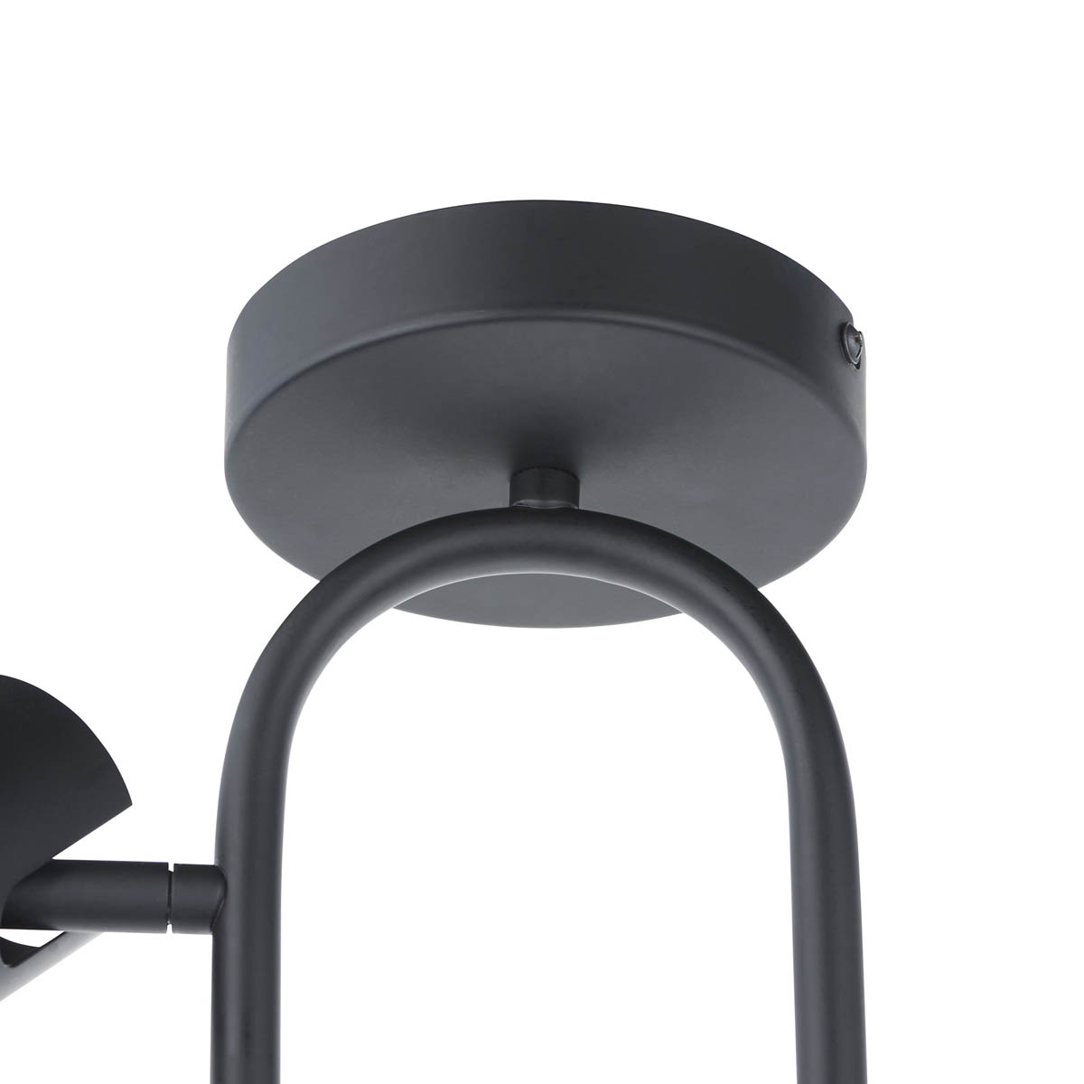 Spotlight 3 Light Matt Black Metal Adjustable Heads Dimmable Modern (H)350 mm - Image 4