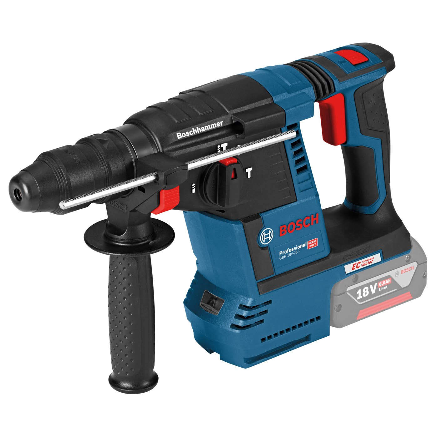 Bosch Professional Cordless SDS+ drill 18V Li-ion Brushless 2x8Ah) GBH 18V-26 F - Image 1