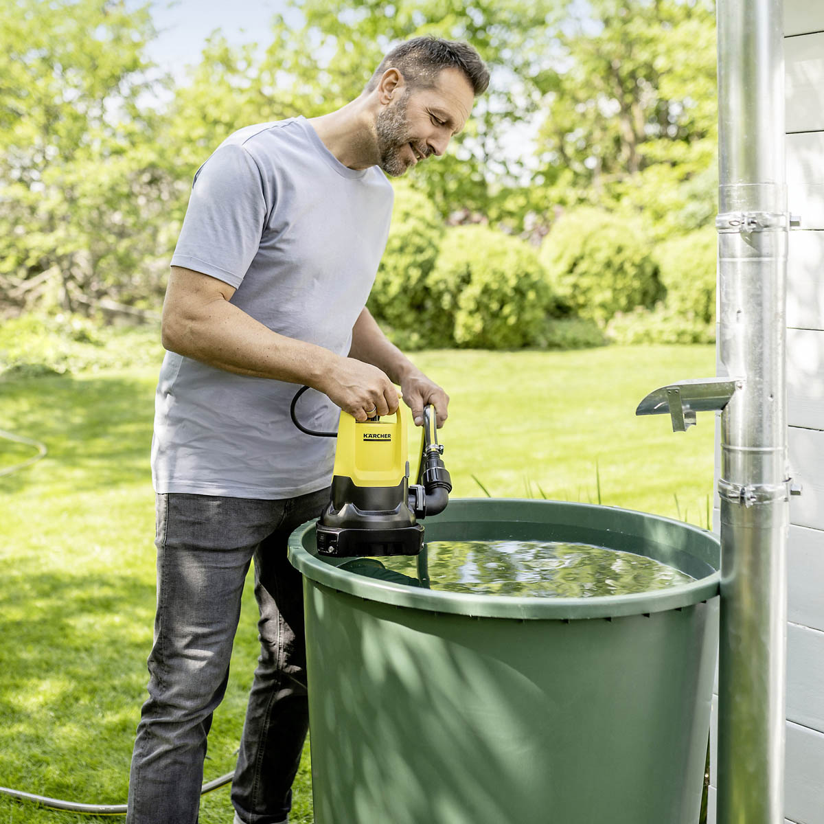 Karcher Submersible Pump Electric 1.645-833.0 Clean Dirty Water Pond Pool 550W - Image 9