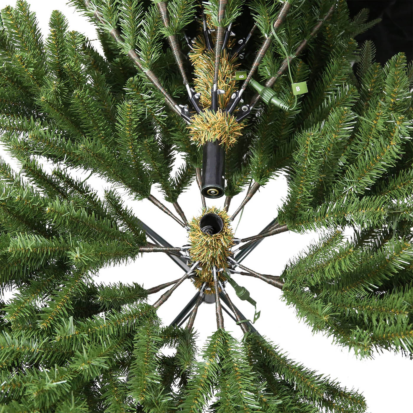 Christmas Tree Green Pre-lit Artificial Full Fraser Fir Warm White Indoor 6ft - Image 6