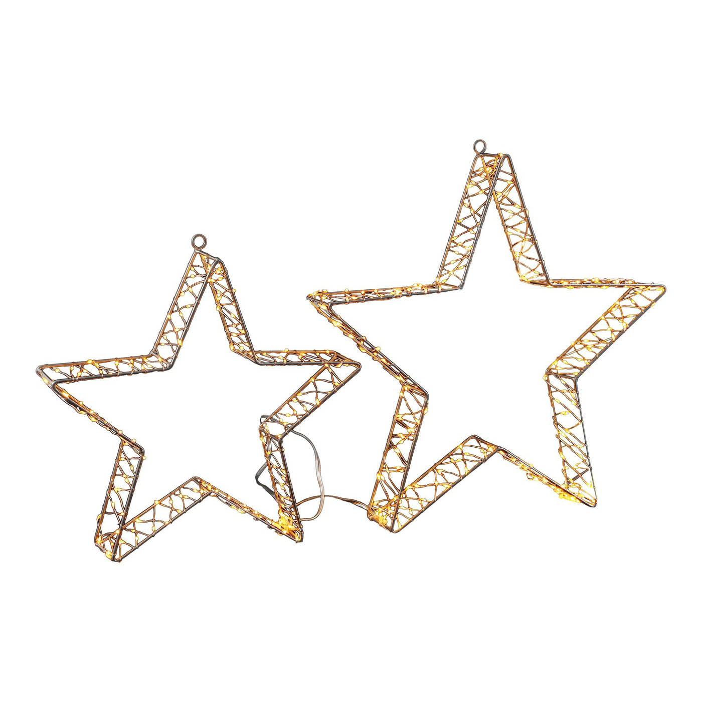 LED Stars Christmas Silhouette Ice And Warm White Timer Indoor Outdoor Home - Image 4