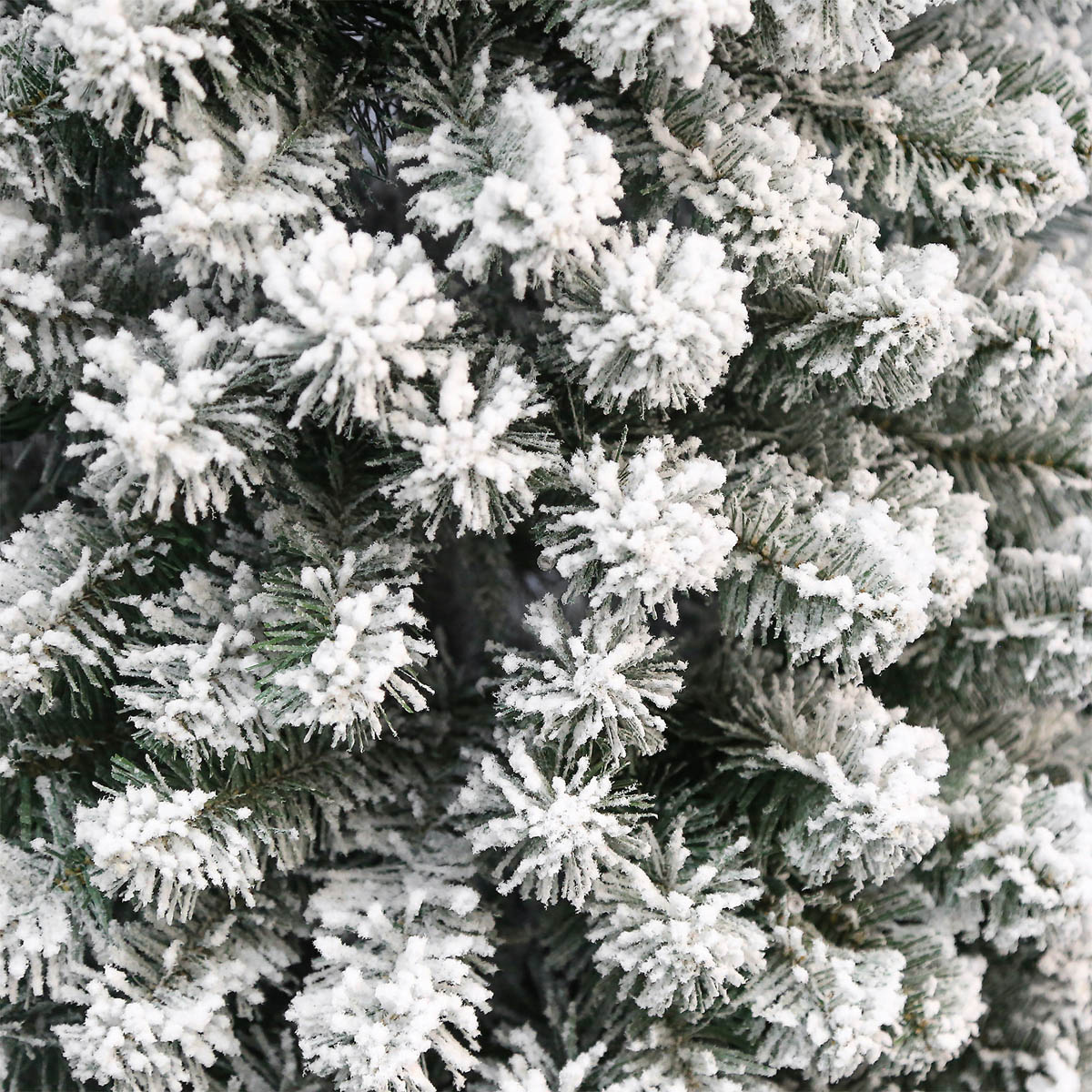 Christmas Tree 6ft Green Artificial LED Pre-lit Warm White Snow Flocked Effect - Image 9