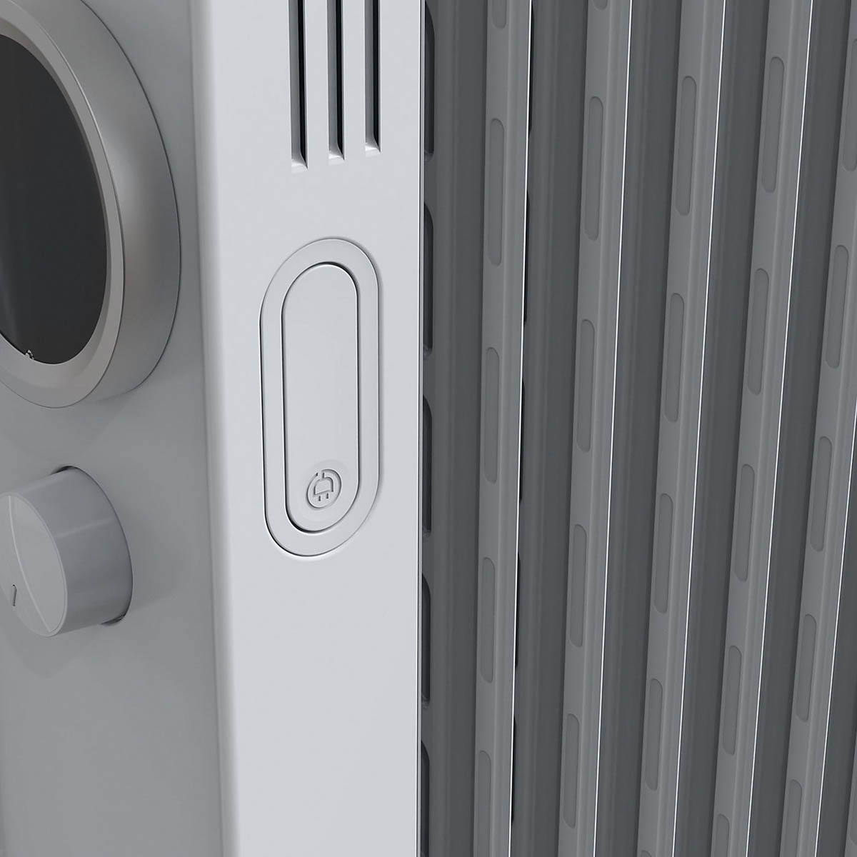 Oil Filled Radiator Electric White Portable 3 Heat Settings 7 fins 1500W - Image 10