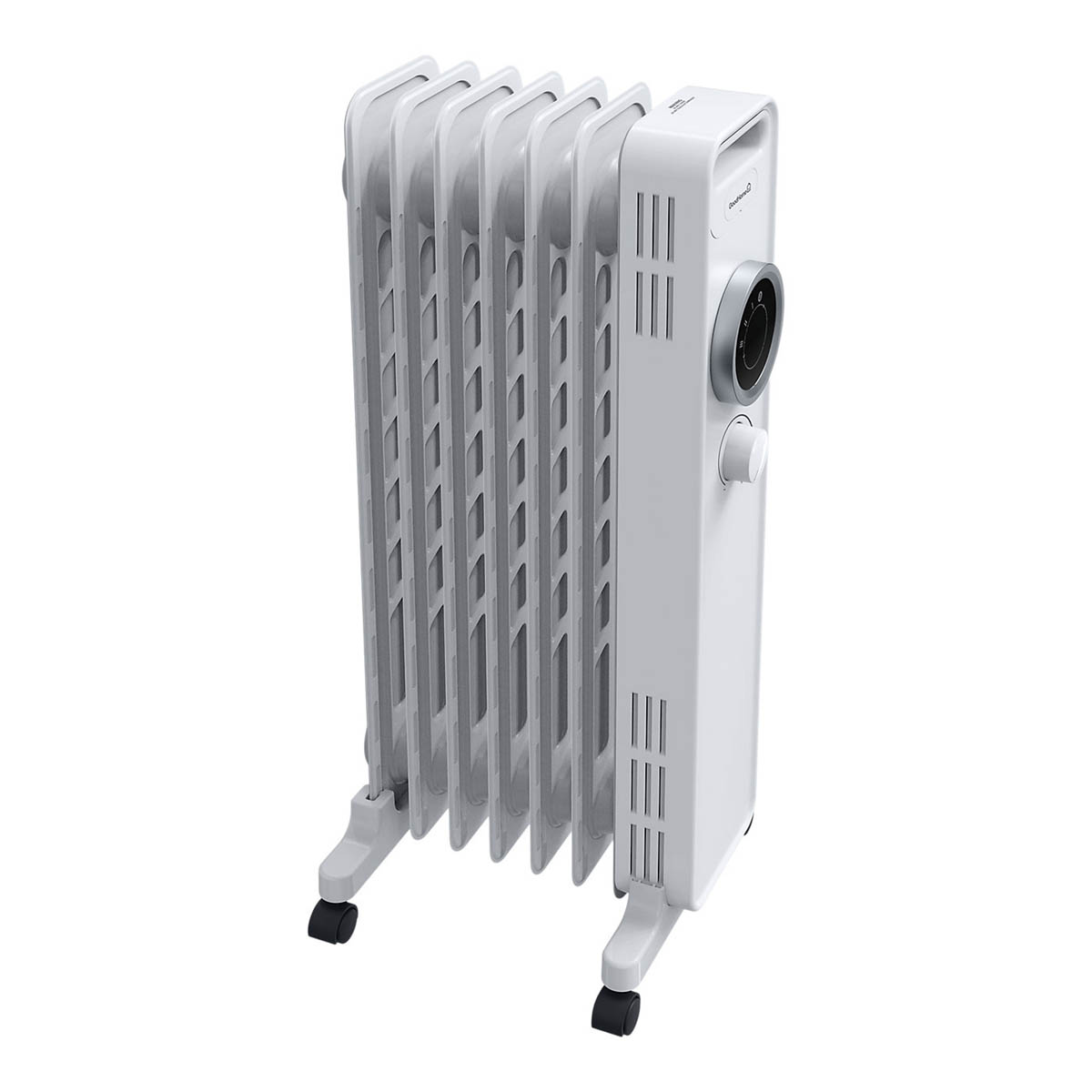 Oil Filled Radiator Electric White Portable 3 Heat Settings 7 fins 1500W - Image 5