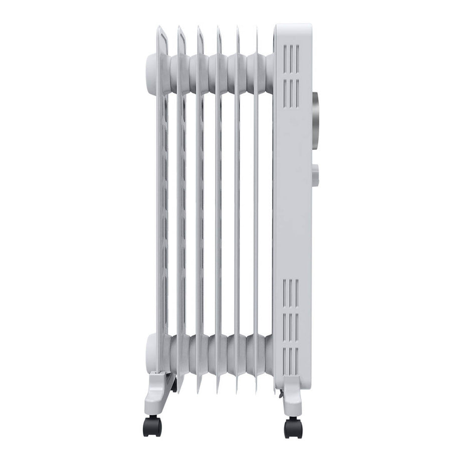 Oil Filled Radiator Electric White Portable 3 Heat Settings 7 fins 1500W - Image 6